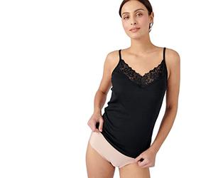 Damart Caraco Thermolactyl, Douceur Soieuse Biancheria Intima Donna, Nero, L