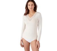 Damart T-Shirt a Maniche Lunghe in Pizzo Thermolactyl Sensitive Invisibile, Whisper Pink, L Unisex-Adulto
