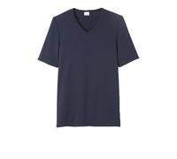 Damart T-Shirt con Scollo a V, Maniche Corte, Filato Classico in Thermolactyl Maglietta, Blu Scuro, M Uomo