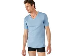 Damart T-Shirt Double Face col V Thermolactyl, Blu Grigio, M Uomo
