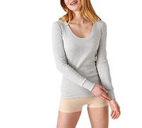 Damart T-Shirt Lunga Manica Richelieu Thermolacty T-Shirt Donna, Grigio, XL