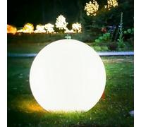 damastoreitalia Lampada a Sfera da Giardino da terra, Design Elegante, Attacco E27, Resistente agli Agenti Atmosferici ip65, illuminazione da esterno (30cm)