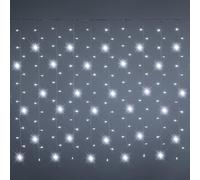 damastoreitalia Tenda Luminosa Natalizia 12 metri Stalattiti a LED 480 Luci fredde + led intermittenti Bianco Freddo per Interno ed Esterno IP44 (Luce Fredda)