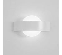 Damastoreitalia Universo Applique led per interno doppia emissione luce da parete a muro lampada 8w moderno su giu (Bianco - Luce fredda 6500K)