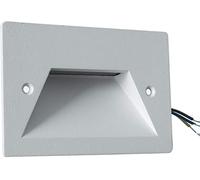 Damastoreitalia Universo Faretto segnapassi da esterno lampada da muro IP65 LED 3W ad incasso per scatola cassetta 503 scale giardino viale gradini nero bianco o grigio (Bianco - Bianco freddo 6000K)