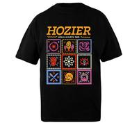 DAMBOTEE Hozier Unreal Unearth Tour Dante T-Shirt Oversize Unisex in Cotone Nero