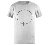 DAMBOTEE Lacan - L'oggetto Piccolo T-Shirt Girocollo da Uomo in Cotone Grigio