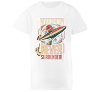 DAMBOTEE Non Arrenderti Mai T-Shirt Girocollo da Bambino in Cotone Bianco