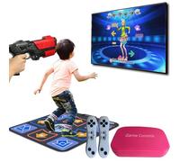 Damcoola TV Retro console di gioco con 100+ giochi, sistema di videogiochi per bambini e adulti con AR Gun Game Toy, 200+ Dance Mat Songs, TV Plug& Play,2.4G Game Controllers regalo giocattolo per