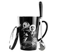 damdos Coffee Mugs Nier Automata Cosplay 2B 9S Coffee Cup Ceramic Mugs with Lid Daily Drink Tea Milk Coffee Glass(12 Oz)