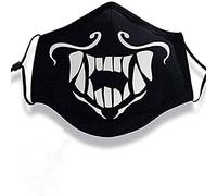 damdos for KDA Akali Mask Assassin K-da Cosplay Props S8 Face Mask Night Lights Luminous Gifts Black
