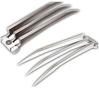 Damdos Halloween Cosplay Puntelli Due Pezzi Una Coppia di Artigli Wolverine Lupo Paws ABS Palstics Compleanno Regalo Argento