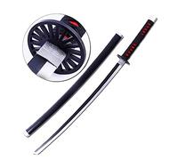 damdos Halloween Prop for Demon Slayer Katana Agatsuma Zenitsu Cosplay Sword Kamado Tanjirou Swords Shinazugawa Sanemi Weapons PU Material Xmas Birthday Gifts (Satoman Tanjiro)