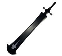 Damdos - Spada Magica Nera Distruttrice del Corvo da 40" di Asta Nera, Spade di Thancred Waters, Quadrifoglio Nero per Cosplay, Arma per Feste di Halloween, Compleanni e Regali