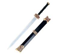 DAMDOS Spada samurai per Halloween, cosplay, spada kung fu, stile dinastia Han, gioco di ruolo, regalo di compleanno (rosso)