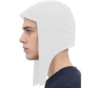Dame Cappuccio Medioevale Cappello Capuccio Cappelli Berretto Monocolore A Punta Vintage Rinascimento Protettori Dorecchie Cappello Bianco Taglia Unica