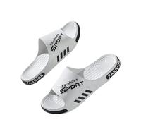 DAMEINV Pantofole Uomini di Grandi Dimensioni Fa Scivolare Sandali Estivi Fuori da Infradito A Fluviazioni Casual Spiaggia Coppie Pantofole per La Casa-b-white-42-43 (suggerire 41-42)