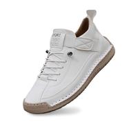 Damen Casual Sneaker mit Schnrung, leichte Walking Schuhe aus PU weicher Sohle, Bequeme Freizeitschuhe fr Alltag Reise Stadt Spaziergang und Freizeitlook unterwegs täglich, Wh2., 36.5 EU
