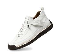 Damen Casual Sneaker mit Schnrung, leichte Walking Schuhe aus PU weicher Sohle, Bequeme Freizeitschuhe fr Alltag Reise Stadt Spaziergang und Freizeitlook unterwegs täglich, Wh1, 38.5 EU