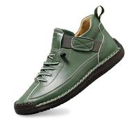 Damen Casual Sneaker mit Schnrung, leichte Walking Schuhe aus PU weicher Sohle, Bequeme Freizeitschuhe fr Alltag Reise Stadt Spaziergang und Freizeitlook unterwegs täglich, Verde, 40 EU