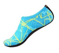 Damen Herren BarfußSchuhe Schnell Trocknend Badeschuhe Fashion Leichtgewicht Strandschuhe Dauerhaft Bequeme Fitnessschuhe Alltags Ultra-Bequemer Yogaschuhe Flexibel Und Biegsam, blu, X-Large