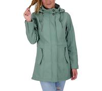 Damen Softshellmantel Kurzmantel mit Kapuze Gefüttert Softshelljacke Übergangsjacke #ankergluthimmel, giacca morbida,