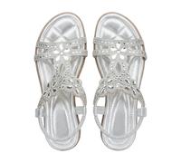 Damen Sommer Sandalen Hinten Geschlossen Boho， Damen Sandalen Bequem Elegant Mit Strass Flache Sandals Lässige Sandals Glänzend Riemensandale Ausgeschnittene Sandaletten Strandsandalen Sommerschuhe