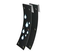 Damener di rumore della grondaia - silenziatore a goccia di pioggia da 29x10 cm, strumento di supporto per supporto in metallo, riduttore di drenaggio regolabile con design a forma di facile vestibili