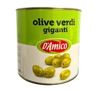 D'Amico Olive Verdi Giganti in Latta da 2650g | Scorta Ristoranti e Bar