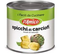 LATTINA SPICCHI DI CARCIOFI LESSATI AL NATURALE D'AMICO 2,5 KG FOOD SERVICE