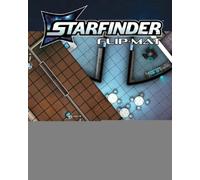 Damien Mammoliti Starfinder Flip-Mat: Space Station (Map) Starfinder Flip-Mats
