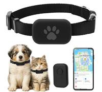 DAMIGHT GPS Tracker Gatto Mini Dispositivo di localizzazione per gatti Cane Gatti Tracker Senza ABO Collare Regolabile Compatibile con iOS & Android, Tracciamento Posizione di Animali Domestici (A)