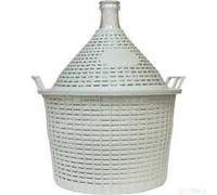 Damigiana in un cesto di plastica per la produzione di vino domestico 5/10/15/20 o 25 l. Carboy., Vetro plastica, 20 L