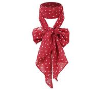 DAMILY Sciarpa da donna Sciarpe Lungo Sottile Foulard Cravatte Accessori Estate Sciarpe alla moda per le donne, Colore: rosso, 27*180cm