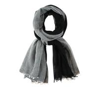 DAMILY Sciarpa da uomo Patchwork Chic Foulard Uomo Primavera Estate Cheche Lunga Morbida e Traspirante Regalo Compleanno Papà Papi, Nero , M