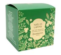 Dammann Christmas Tea Green - Natale in Lapponia - Tè verde aromatizzato alla cannella, mirtillo rosso e arancia - 25 bustine di cristallo