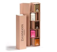 Dammann Frères | Coffret Iris | Cofanetto Tè e Tisane Assortito | Scatola Regalo 5 Sapori in Lattine Metallo | Foglia - 150 Gr