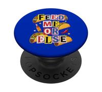 Dammi da mangiare altrimenti Taco Lover Cinco De Mayo PopSockets PopGrip Adesivo