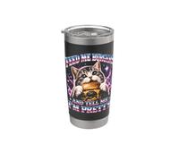 Dammi degli hamburger e dimmi che sono una bella gatta Bicchiere termico in acciaio inox doppia parete