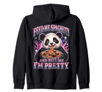 Dammi degli Spaghetti e dimmi Che Sono Una Bella Panda Felpa con Cappuccio