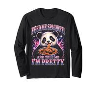 Dammi degli Spaghetti e dimmi Che Sono Una Bella Panda Maglia a Manica