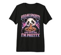 Dammi degli Spaghetti e dimmi Che Sono Una Bella Panda Maglietta Premium