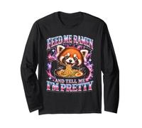 Dammi del Ramen e dimmi Che Sono Un Bel Panda Rosso Maglia a Manica