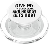 Dammi il cioccolato e nessuno si fa male divertente PopSockets PopGrip per MagSafe