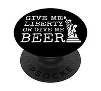 Dammi la libertà o dammi birra PopSockets PopGrip Adesivo