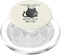 Dammi libri per cambiare le cose che posso e caffè PopSockets PopGrip per MagSafe