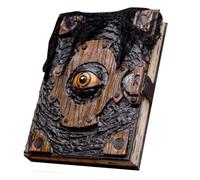 Damned Book - Malte Eye Book, Halloween Grimoire Prop | Demon Eyes Books Decorazioni, Pezzo di Decorazione del Libro Incantesimo Gotico, raccapriccianti novità per l'installazione infestata, TAV