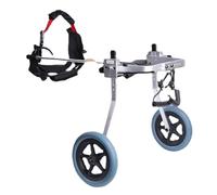 DAMOIFFP Sedia a rotelle Leggera per Cani per Le Gambe Posteriori Sedia a rotelle per Animali Domestici a 2 Ruote Sedia a rotelle Regolabile per Esercizi per Animali Domestici