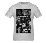 Damon T-Shirt Salvatore a Maniche Corte da Uomo T-Shirt a Maniche Corte da Esterno T-Shirt Girocollo