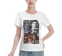Damon Women's T-Shirts Salvatore T-Shirt Stile T-Shirt Grafica a Maniche Corte da Donna
